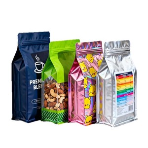 Custom Packaging Beef Jerky Stand <b>Bag</b> <b>Food</b> Grade Black Matte Aluminum Foil Laminated Moisture Proof Glossy Print Plastic <b>Bag</b> - Product Image 1