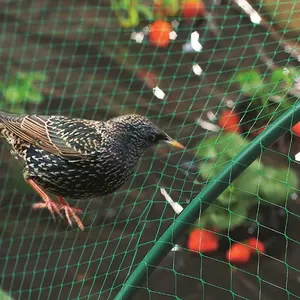 Malla antipájaros de polietileno de alta densidad, trampa de red para pájaros, red antipájaros de HDPE