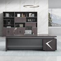 Vente chaude quantité minimale de commande bas Mobilier de bureau Design de luxe Tiroirs en bois Noyer jaune Matériel 160cm Table de conférence exécutive