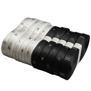 Etichette in Poliestere Lavabili 2021, Etichette Personalizzate per Abbigliamento con <span class=keywords><strong>Logo</strong></span>, Numeri <span class=keywords><strong>S</strong></span> <span class=keywords><strong>M</strong></span> L XL XXL, Stampa e Placcatura - Product Image 1