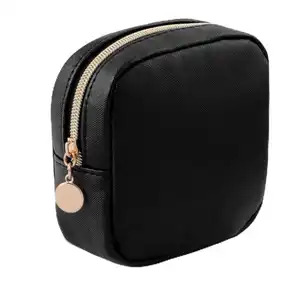 지갑을위한 맞춤형 작은 메이크업 가방 미니 메이크업 파우치 여성용 방수 세면도구 가방 케이스 지퍼 귀여운 화장품 가방