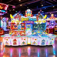 Machine de jeu d'arcade interactive avec système de bonus physique intégré et mécanisme de bonus breveté pour centre de divertissement