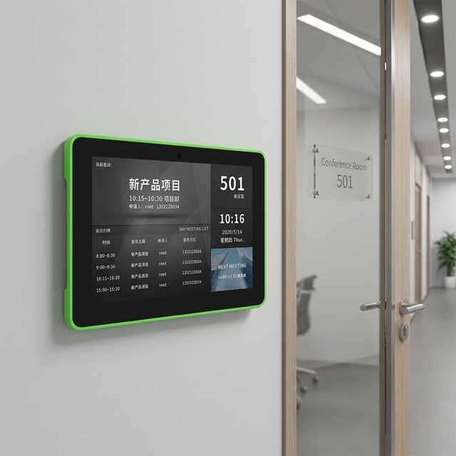 New 8" Wall Mount Digital Signage Touch Screen Rockchip Quad Octa Core Wi-Fi POE NFC 4G Android Tablet Pc LED Light Business