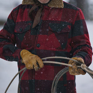 Хит продаж, популярная Хлопковая мужская плотная фланелевая куртка с логотипом на заказ - Product Image 3