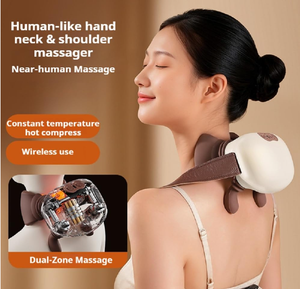 Novo Mestre Mão Multifuncional Amassar Ombro e Pescoço Massageador Cervical & Trapézio Massageador - Product Image 5