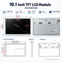Module LCD BOE 10,1 pouces EV101WXM-N80 1280x800 WXGA TFT pour systèmes d'affichage embarqués médicaux et industriels