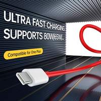 Kabel Charger Cepat One Plus 6.5A Tipe-C dengan Pelindung Foil untuk Ponsel dan Kamera