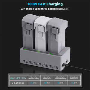 100W for Mini 5 Pro/Mini 4 Pro/Mini 3 Pro/Mini 3 Standard Battery & Extended Flight Battery Charging Manager Bat - Product Image 5