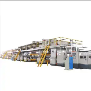 Produsen langsung menyediakan karton bergelombang jalur produksi Pizza kotak 5 lapisan kertas bergelombang mesin pembuat kotak