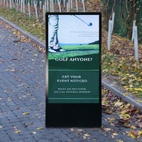 Cosun un cadre led écran publicitaire alimenté par batterie signalisation numérique portable kiosque numérique extérieur alimentation par batterie
