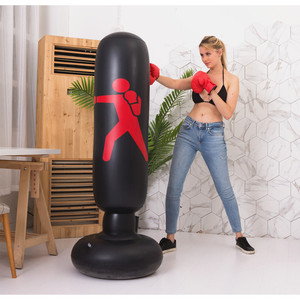 Poste de boxeo inflable de PVC de 160 cm, independiente, para liberación emocional y ejercicio. - Product Image 3