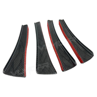 Ailerons de pare-chocs avant en fibre de carbone pour Porsche 991718 981 911 GT3 GT4 RS Style Air Knife