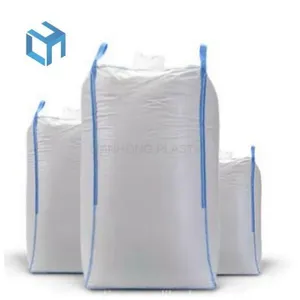 Remplisseur de sac en vrac Jumbo 1 tonne Super Sack sacs en plastique avec logos Shandong vente directe d'usine avec différentes tailles