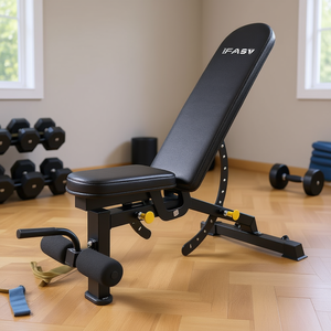 Banco de Pesas Ajustable y Plegable con Acolchado de PU y Estructura de Acero al Carbono para Entrenamiento de Cuerpo Completo por IFAST - Product Image 2