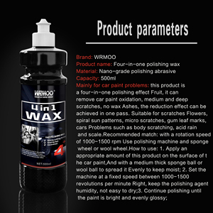 Líquido de pulido de cera media de eliminación rápida para pintura de coche Rascador de capa de óxido efectivo - Product Image 3