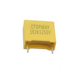Condensador <span class=keywords><strong>de</strong></span> Película <span class=keywords><strong>de</strong></span> Polipropileno Metalizado Tipo Caja 102K1250V, 1nF, 1250V, Topmay, Buena Calidad - Product Image 1