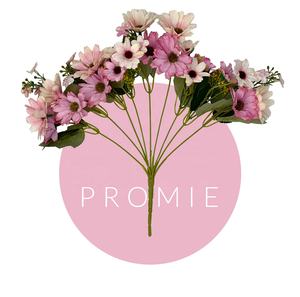 ช่อดอกไม้ประดิษฐ์ดอกเดซี่ผ้าไหมขนาดเล็ก18หัวช่อดอกไม้สำหรับตกแต่งงานแต่งงานงานเลี้ยงตื่นตระหนกใช้ในบ้าน - Product Image 6