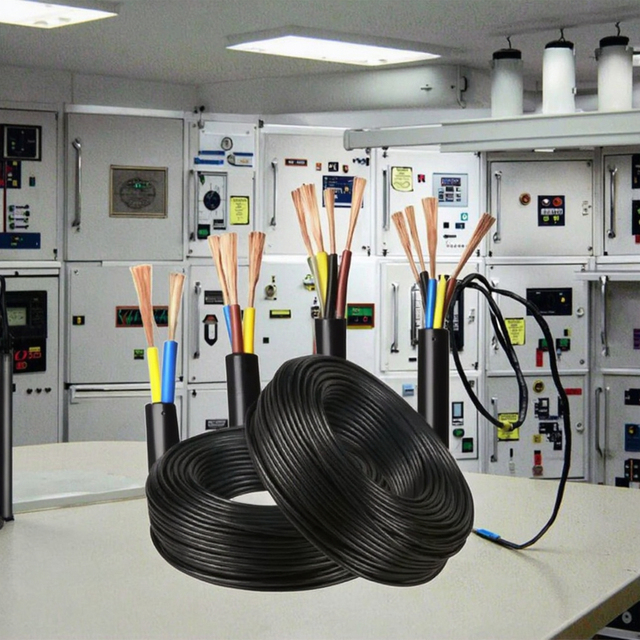 IEC 60227 Standard PVC Copper Low Voltage Multi-Core Flexible Power Cable 0.6/1kV Industrial Use CE RoHS for 16A/30A YX