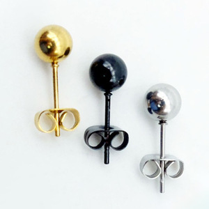 0.8MM 316L Ball <b>Stud</b> | 20G Stainless Steel 18K PVD Gold Plated, Rose Gold & <b>Silver</b> Earrings | Waterproof Hypoallergenic, Durable - Product Image 4