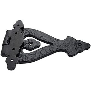 Coshik Exports Antique Cast <b>Iron</b> T Hinge <b>7</b> Inch Matte Black Rustic Design For Barn Doors Gates Kitchen Cabinet Door Mount - Product Image 6