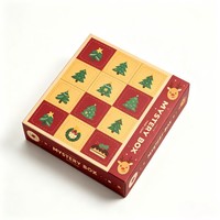Boîte-cadeau de compte à rebours de Noël, boîte à biscuits, emballage de biscuits, boîtes en papier DIY pour surprises mystère, boîtes cadeaux aléatoires de qualité alimentaire