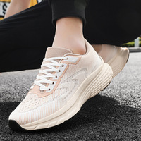 Zapatillas Deportivas Transpirables de Malla Tejida al por Mayor OEM ODM 2026, con Amortiguación de Alta Elasticidad, Suela Gruesa Antideslizante para Caminar a Diario