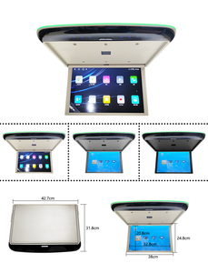 17,3 inch opklapbare autodakmonitor met IPS-scherm voor USB-poort en Android OS - Product Image 1