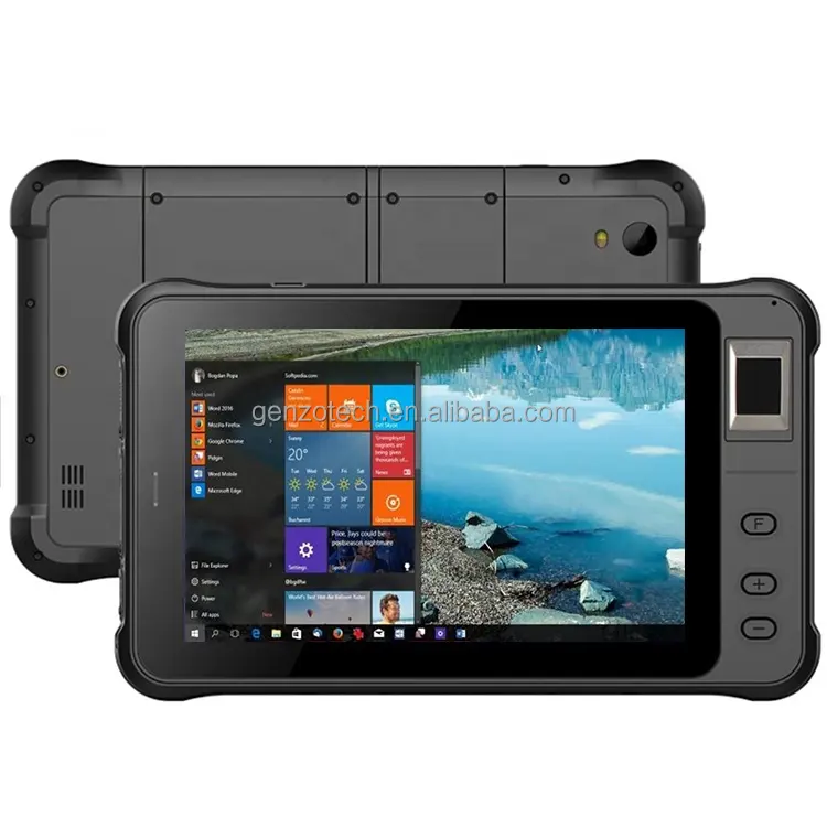 GENZO 7 Inch Rugged win-dows tablet 1000 nits industrial tablet With Fingerprint and UHF with 2D Barcode scanner