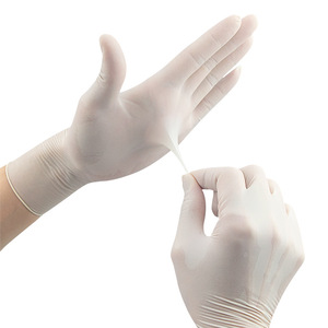 Guantes de látex sin polvo, gruesos, con textura de microdiamantes en relieve, de grado alimenticio, para cocina, catering, protección al aire libre, desechables - Product Image 1