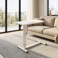 Table de lit relevable en gros, table d'appoint de canapé réglable, bureau portable pour ordinateur portable à hauteur réglable pour les distributeurs de meubles
