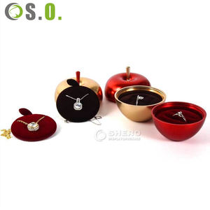 Custom White Leather Octagonal Clamshell Ring Earrings <b>Jewelry</b> <b>Box</b> Portable <b>Jewelry</b> Gift <b>Box</b> - Product Image 2