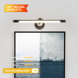 Bathroom IP44 Rated <b>LED</b> <b>Mirror</b> Wall Lamp 3000K/4000K/6000K Color Temp Modern Luxury Black Adjustable Design for Home Hotel Use - Product Image 2