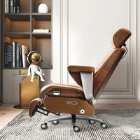 Fauteuil de Direction Ergonomique de Luxe en Maille, Moderne, pour PDG, Inclinable, Grand Modèle, en Cuir Réglable, avec Fonction Inclinaison Électrique, Structure en Bois, Personnalisable