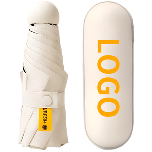 5 Fold Sun Rain Pocket Folding Mini Umbrella Business <strong>Gifts</strong> UV Protection Personal Umbrellas Custom With Logo <strong>Gift</strong> - Product Image 1