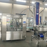 Petite machine de remplissage automatique de boissons électrique pour bouteilles en plastique et en verre, eau pure et liquides