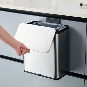 <span class=keywords><strong>Poubelle</strong></span> murale de cuisine en acier inoxydable - Product Image 4