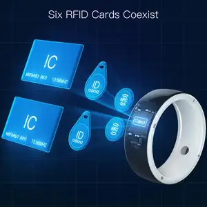 JAKCOM R5 Smart Ring nuovo arrivo Smart Ring come 4g wifi sound blaster isa fotografia fondali e kit film inglese mini lcd