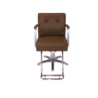 [ECCLIM]EC-010 Fauteuil de Barbier Premium en Acier Inoxydable, Mobilier Commercial Design Moderne, Toutes Saisons, Extérieur, Coiffure