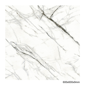 Bán buôn 600x600 Glossy trắng tĩnh mạch sứ gạch Phật Sơn gốm nội thất sàn từ Trung Quốc vuông mô hình biên giới thiết kế gạch - Product Image 6