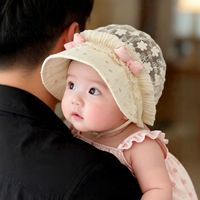 Sombrero de Sol Delgado para Bebés y Niños Pequeños, Gorra de Sol a Rayas con Diseño de Mariposa, Transpirable y Ajustable