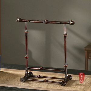 Zhuqi Pavilion Chinese Style Lacquered Bamboo Brush Holder Square Pen Stand For Calligraphy Desk Ornament Writing Implements - Product Image 2