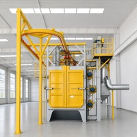 Machine de sablage PLC de type suspendu Q48, directement d'usine, pour l'ébavurage des pièces moulées en fonderie d'acier, avec moteur et boîte de vitesses Sa2.5, garantie 2 ans