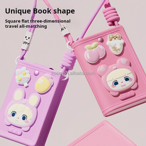 Mới nhất sáng tạo bằng sáng chế thiết kế DIY Charms EVA hình dạng cuốn sách dễ thương phim hoạt hình bảo vệ điện thoại di động Túi - Product Image 3