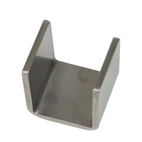 Fabrication sur mesure de tôles métalliques, support mural personnalisé en forme de U, supports en acier inoxydable et en aluminium