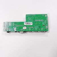 Placa controladora LCD de pantalla LVDS con conector de accesorio convertidor de 3 entradas/VGA a LVDS para placa base