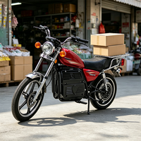 Moto électrique vintage 1500W 35A 72V 85-100KM/H Streetbikes Classique Rétro Moto électrique de route pour adultes HKL-TZ