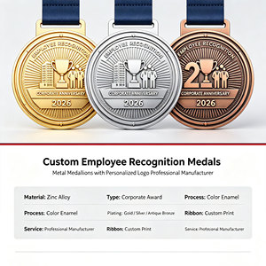 Médailles de reconnaissance personnalisées pour les employés, récompenses d'anniversaire d'entreprise, médaillon en métal avec logo personnalisé, fabricant professionnel - Product Image 6