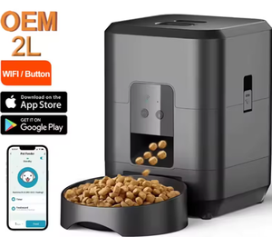 Penjual Terbaik Pengumpan Hewan Peliharaan Otomatis Pengumpan Anjing Pintar 2L/67.63oz Kontrol Tombol Pengumpan Makanan Anjing Lambat Pengatur Waktu Dispenser Makanan Kucing Pintar - Product Image 1