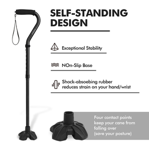 Kinggear Tự Đứng Mía Tip Chống-Trượt Ổn Định Mía Tip 3/4 Inch Thay Thế Cao Su Quad Cơ Sở Cho Đi Bộ Dính - Product Image 5