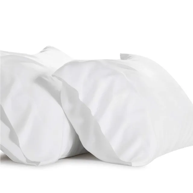 De Lujo fresco transpirable Ultra suave fundas para almohada blancas conjunto de 2 orgánico Natural 100% de bambú textil